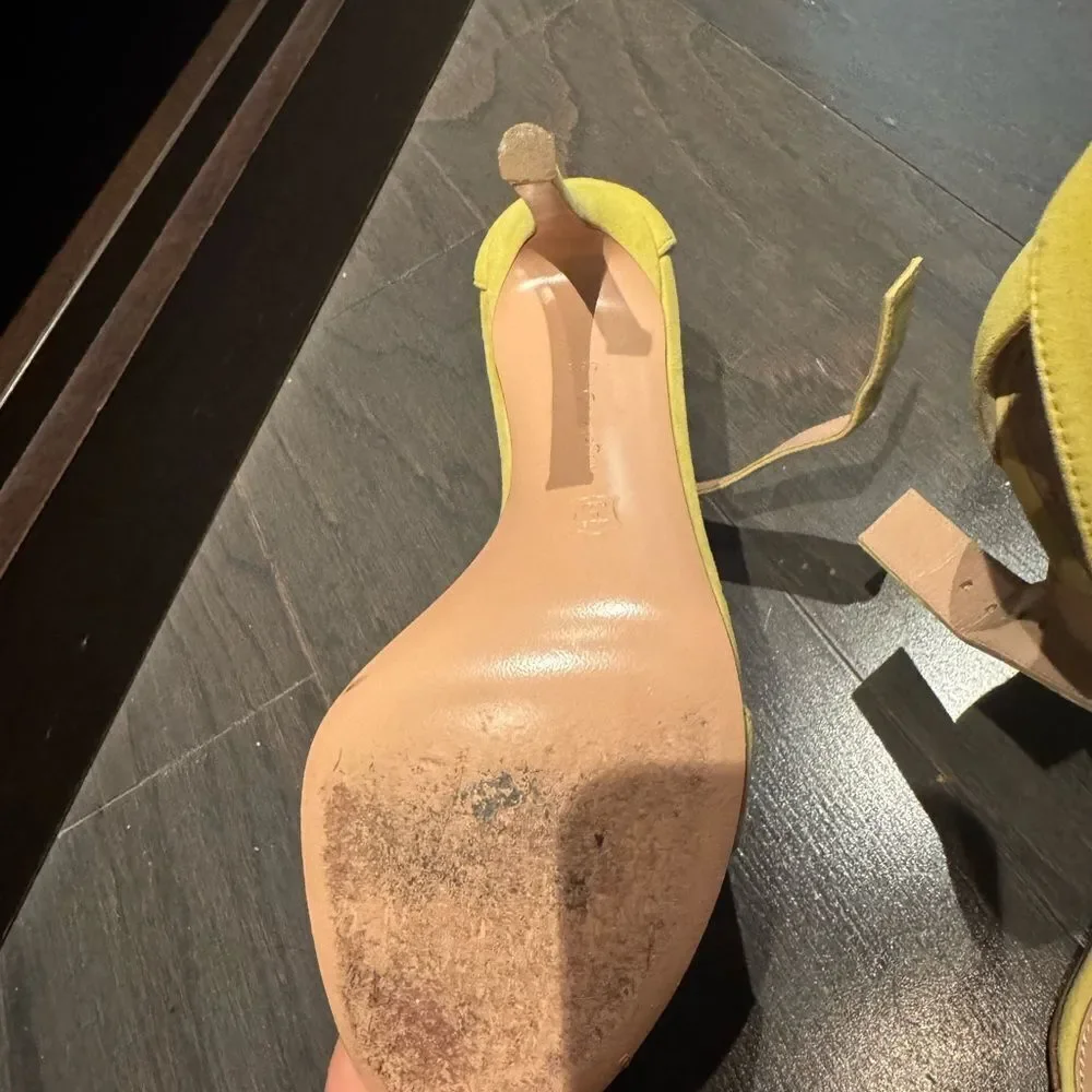 Gianvito Rossi Yellow Heels